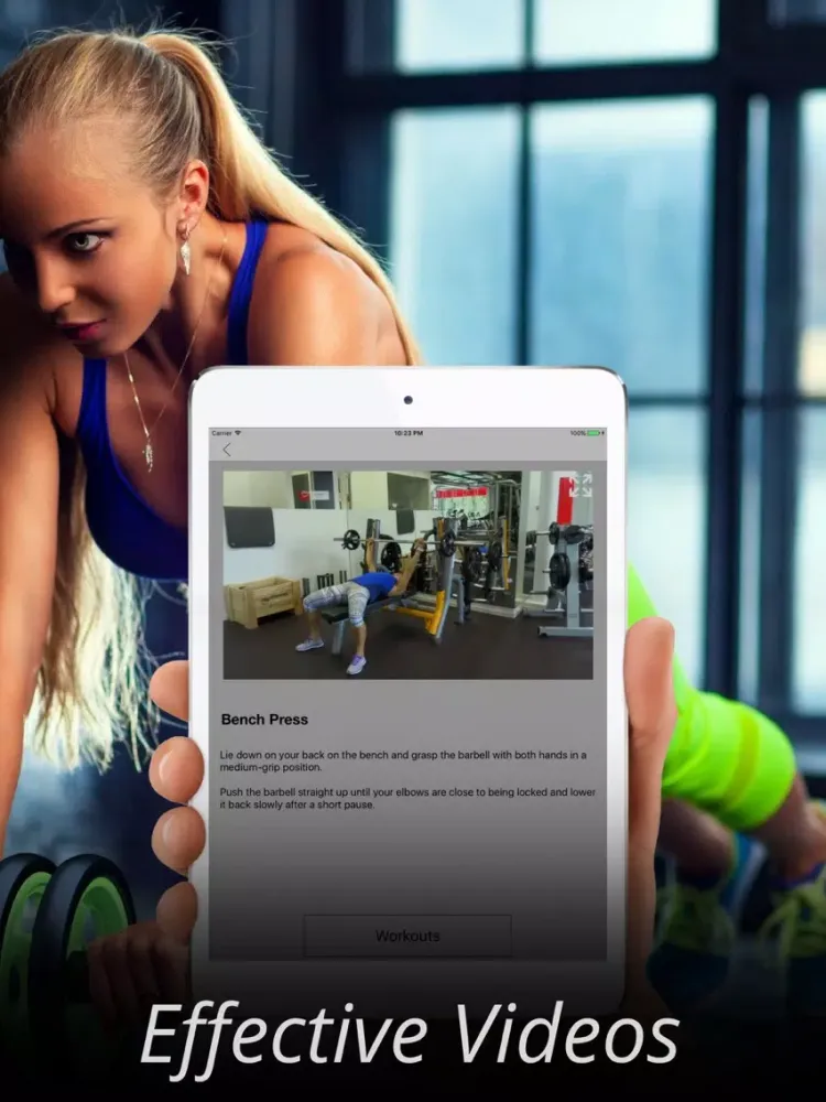 Bodybuilding Gym Fitness Exercises Workout Videos iPad  Ekran Görüntüleri