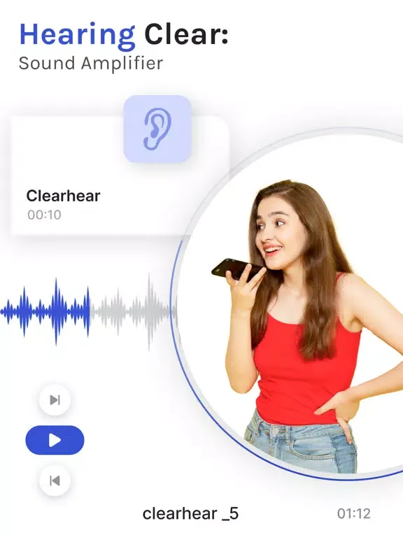 Hearing Clear- Sound Amplifier iPad  Screenshots