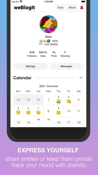 BlogIt - diary, journal, blog سکرین شاٹس