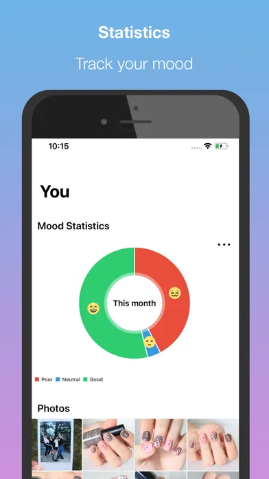Ảnh chụp màn hình của DayIt - Diary, Mood Tracker