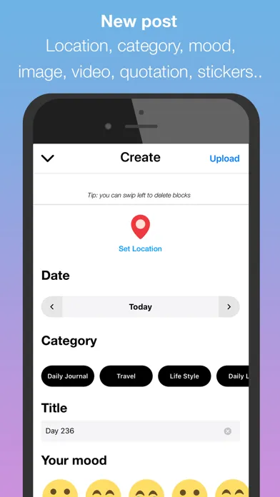 Ảnh chụp màn hình của DayIt - Diary, Mood Tracker