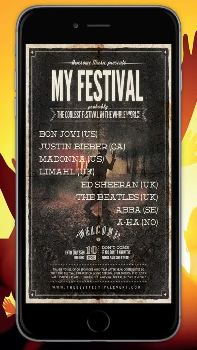 تصاویر My Festival - Create Fake Music Festival Posters