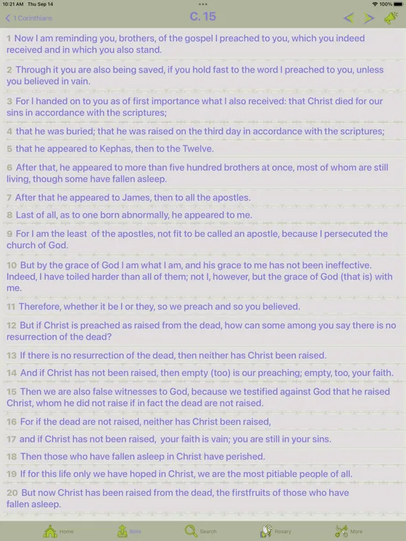Great Catholic Bible iPad 應用截圖