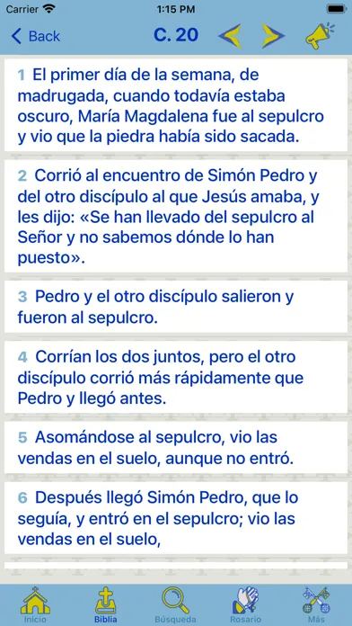 Ảnh chụp màn hình của Gran Biblia Católica