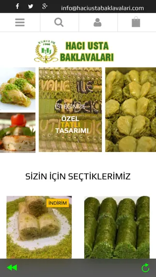 Hacı Usta Baklava Online应用截图