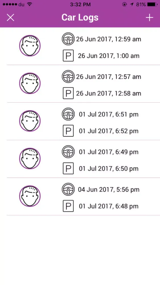 Zrzuty ekranu SMART MOBILITY LOGS