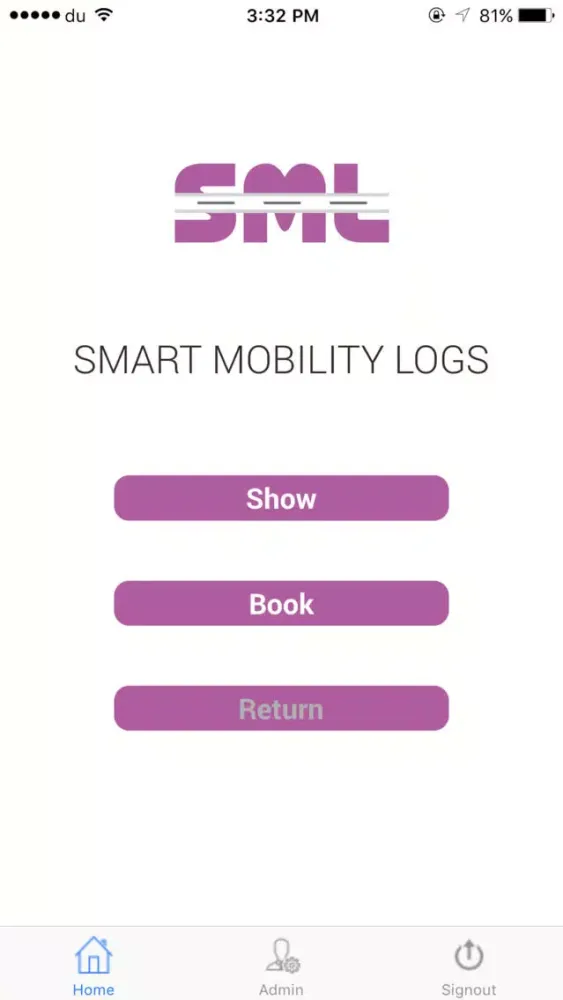 Zrzuty ekranu SMART MOBILITY LOGS