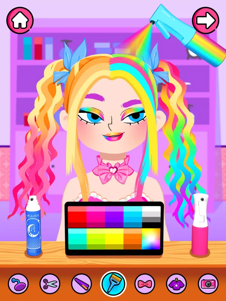 Hair Salon Makeup Girls Games应用截图