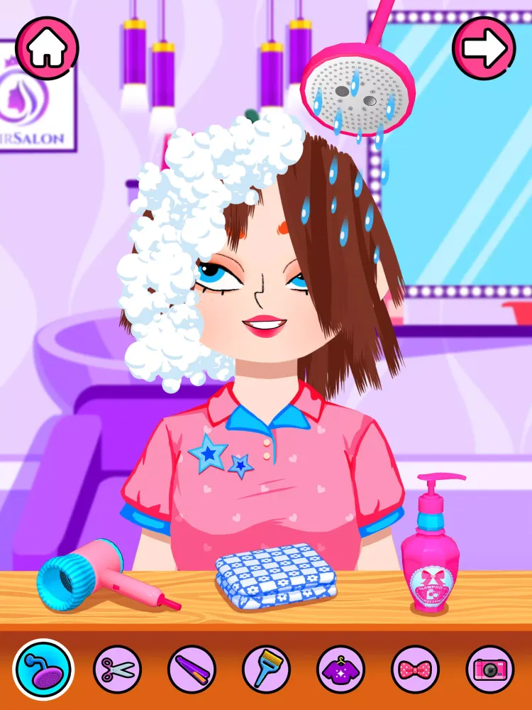 Hair Salon Makeup Girls Games应用截图