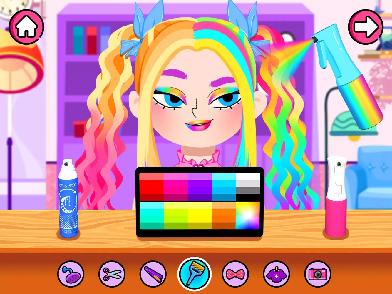 Hair Salon Makeup Girls Games应用截图