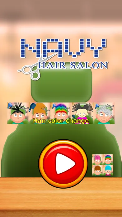 Child game / hair cut (dark blue) Screenshots