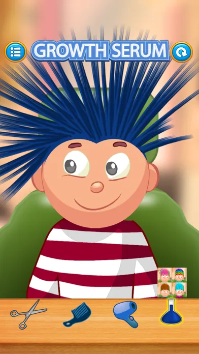 Child game / hair cut (dark blue) Screenshots
