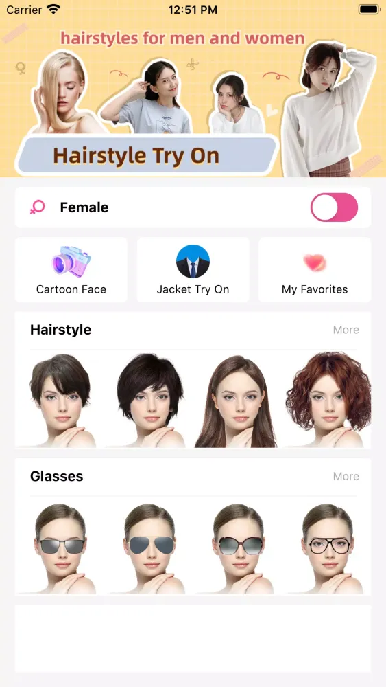 Capturas de tela do Hair Makeover-modiface・haircut