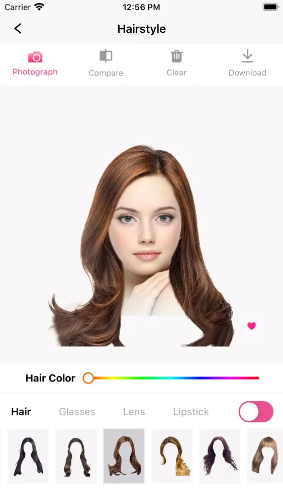 Capturas de tela do Hair Makeover-modiface・haircut