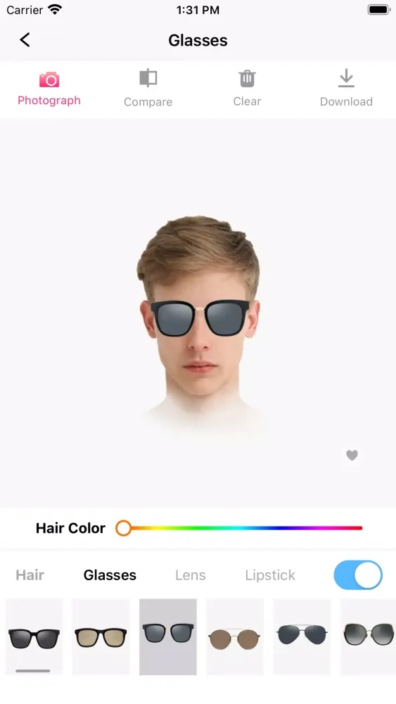 Capturas de tela do Hair Makeover-modiface・haircut