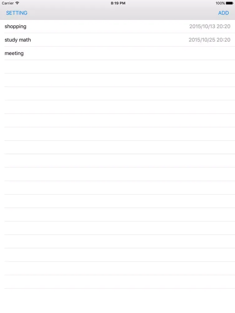 AlermMemo iPad  স্ক্রিনশট