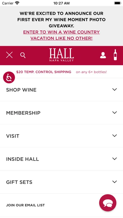 HALL Wines Ekran Görüntüleri