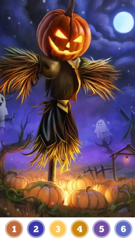 Halloween Coloring Book Game Screenshots