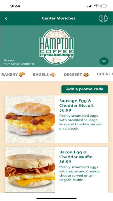 Capturas de pantalla de Hampton Coffee