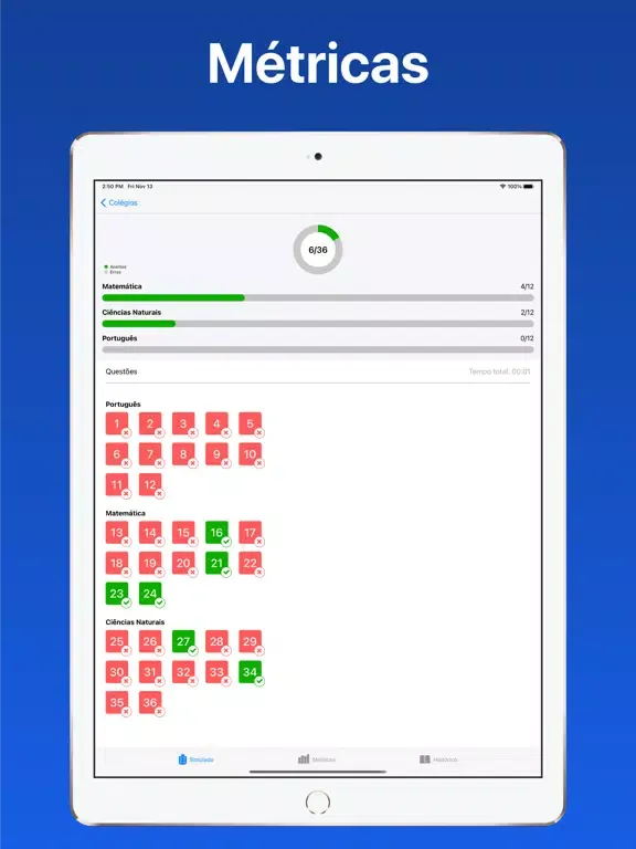 Sabiá Vestibulinhos iPad  Screenshots