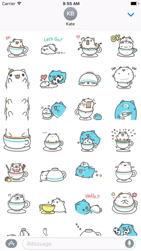Capturas de pantalla de Foam Capoo Cat Sticker