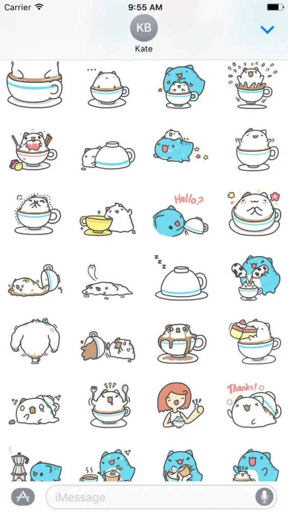 Capturas de pantalla de Foam Capoo Cat Sticker