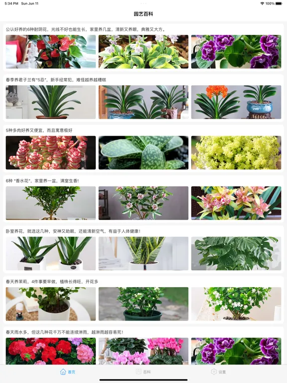 园艺百科 - 庭院植物、室内盆景养花知识大全 iPad  স্ক্রিনশট