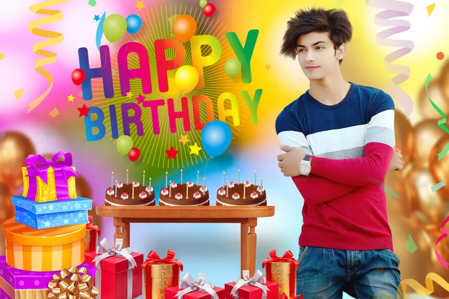 تصاویر Happy Birthday Photo Frame