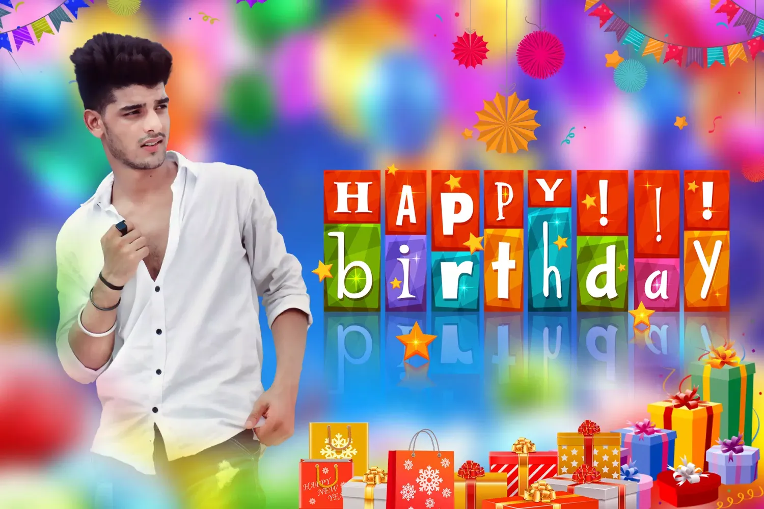 تصاویر Happy Birthday Photo Frame