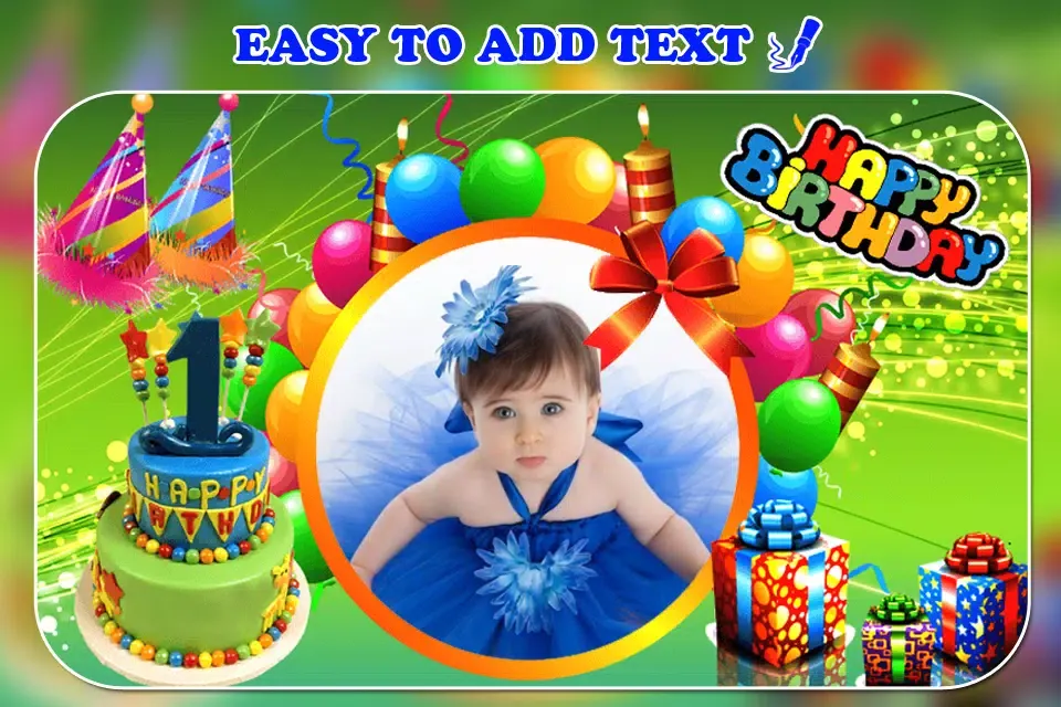 تصاویر Happy Birthday Photo Frame