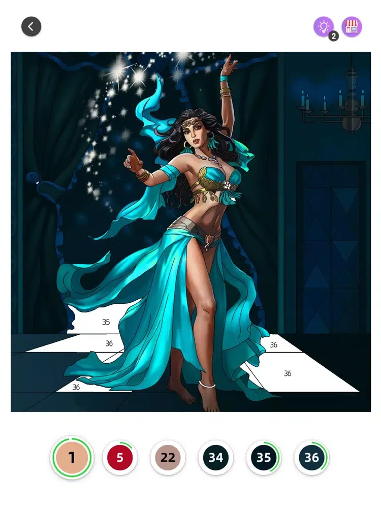Ảnh chụp màn hình của Art Coloring - Color by Number iPad 