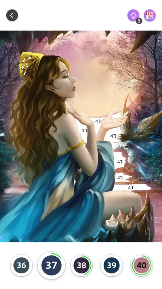 Ảnh chụp màn hình của Art Coloring - Color by Number