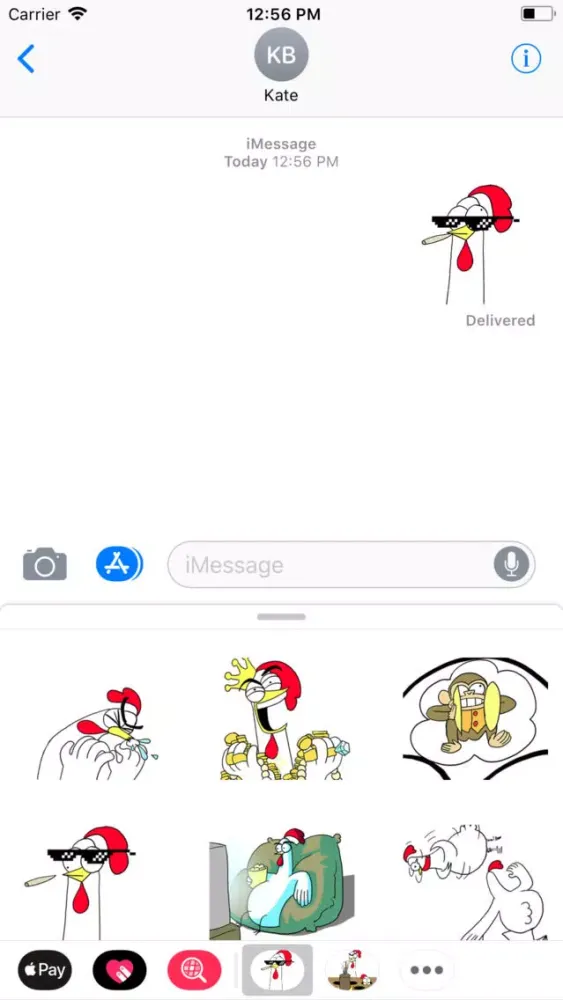 ภาพหน้าจอของ Chicken Bro 16 Sticker Pack