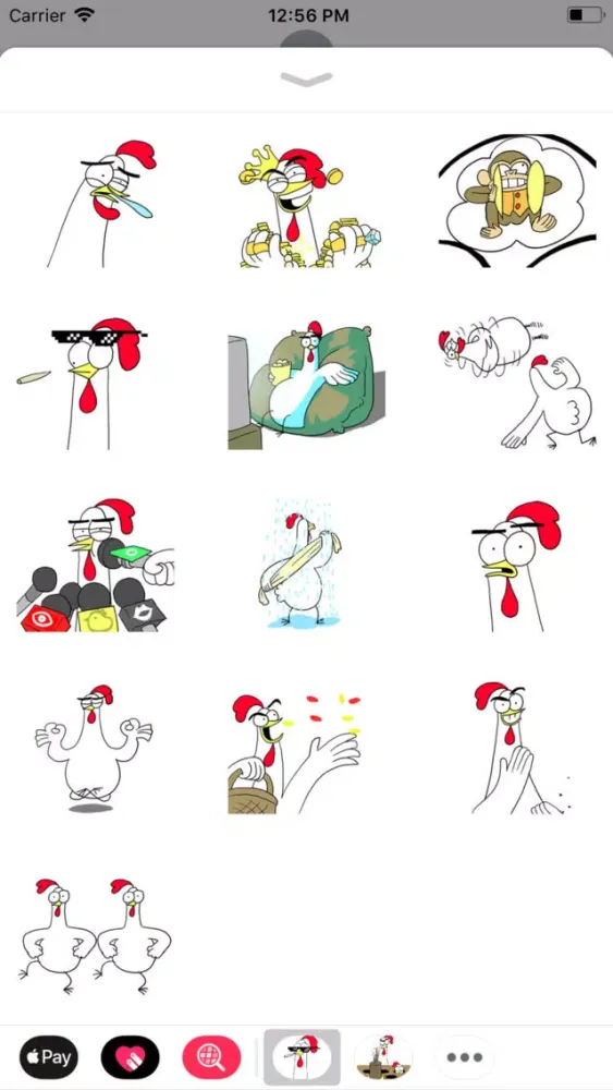 ภาพหน้าจอของ Chicken Bro 16 Sticker Pack