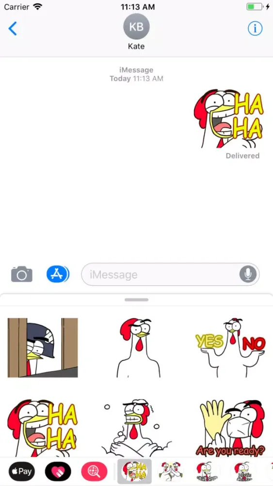Captures d'écran de Chicken Bro 20 Sticker Pack