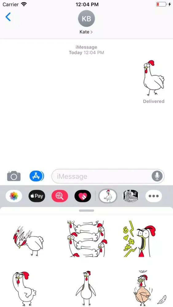 Captures d'écran de Chicken Bro 21 Sticker Pack