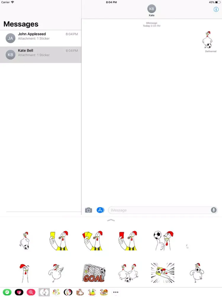 Capturas de tela do Chicken Bro Football iPad 