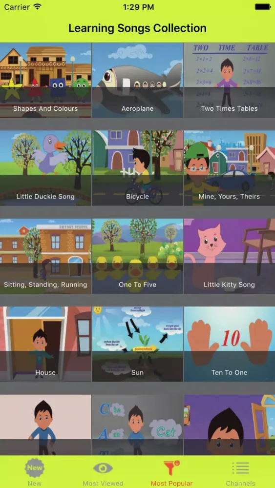 Tangkapan skrin Kids Video,Happykids,Education kids