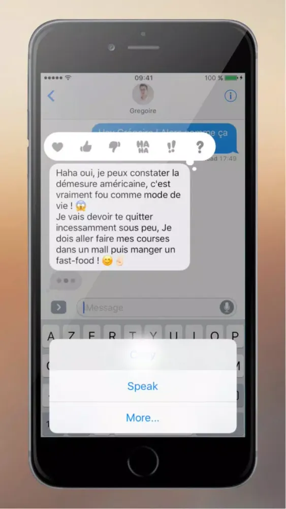 Zrzuty ekranu SMS Translate