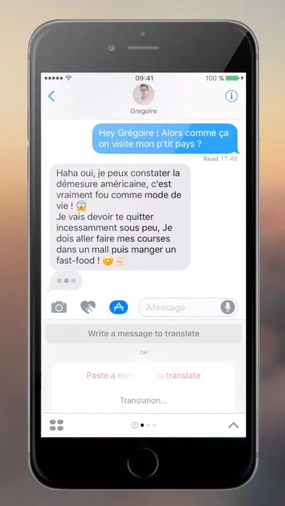 Zrzuty ekranu SMS Translate