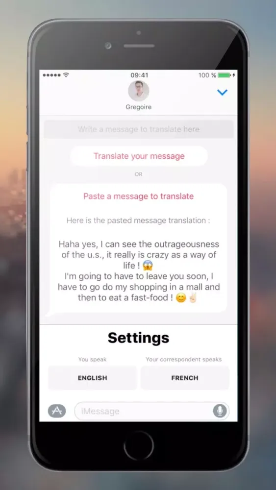 Zrzuty ekranu SMS Translate
