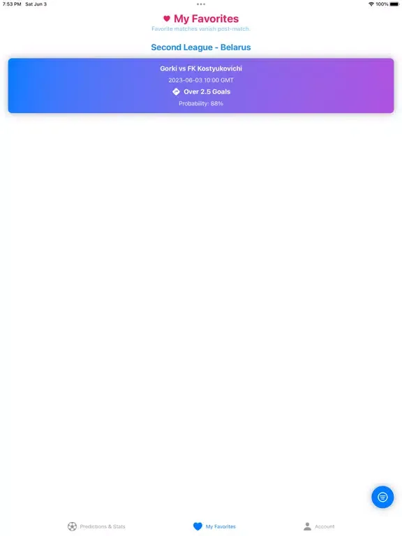 Footy: Betting Tips & Predict iPad Screenshots