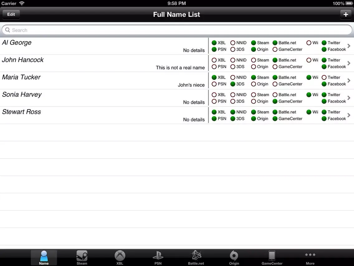 Who's Who? iPad  Screenshots