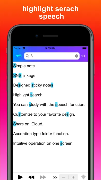 ภาพหน้าจอของ notes with folder