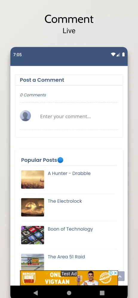 Flash Fiction Screenshots