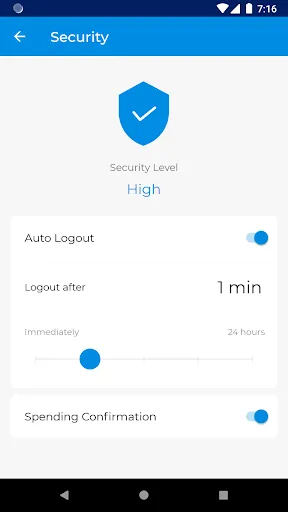 Captures d'écran de Dash Wallet