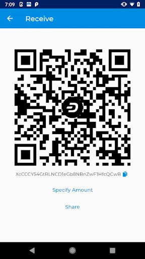 Captures d'écran de Dash Wallet