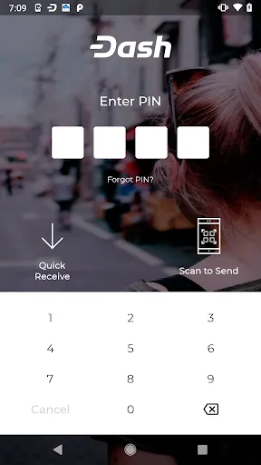 Captures d'écran de Dash Wallet