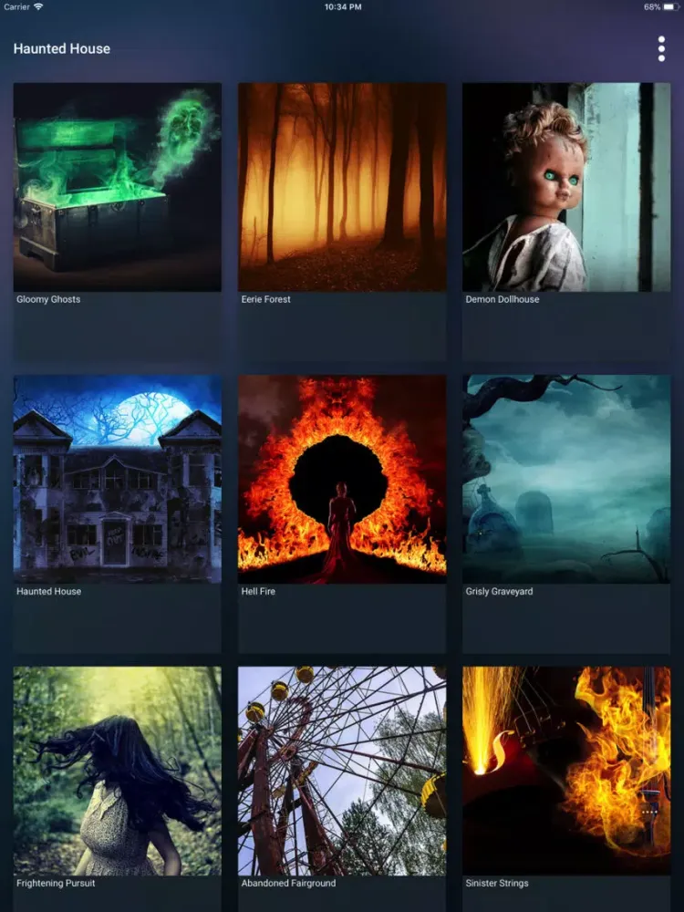 Capturas de pantalla de Haunted House Soundscapes iPad 