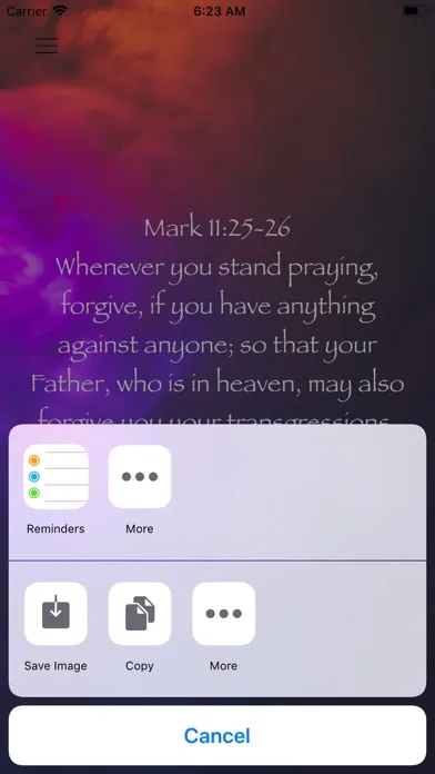 Скриншоты Daily Bible Affirmations